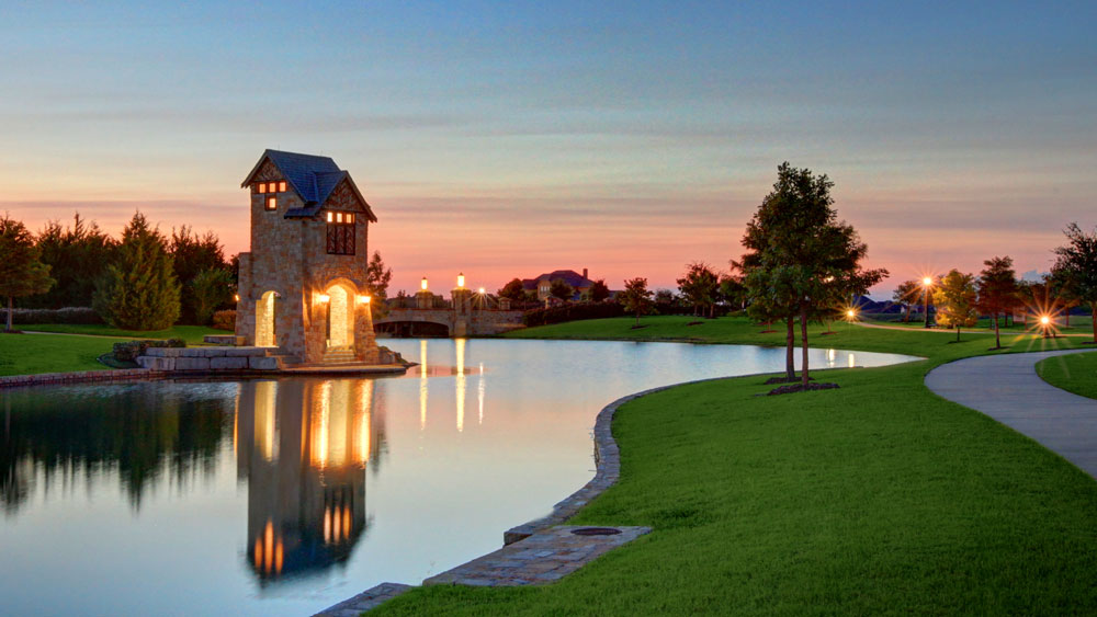 Devonshire Neighborhood Next to aPond